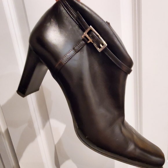 SIMARD Margarite Dark Brown Bootie IT38 B / US 7.5 - Picture 1 of 5